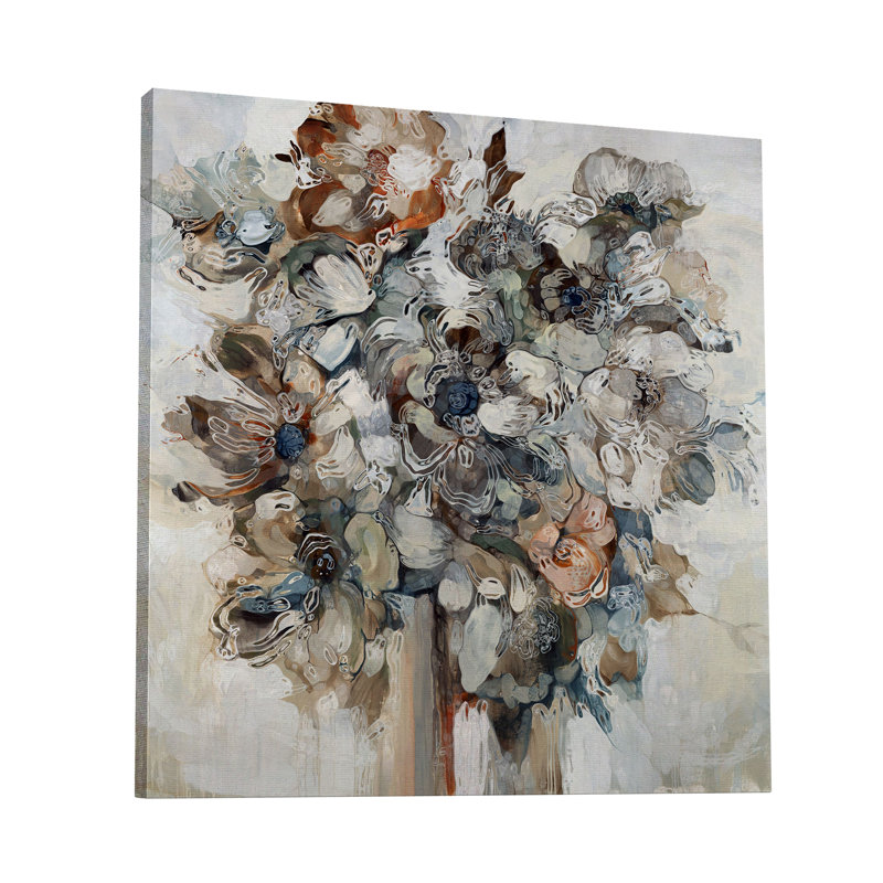 " Pop Art Flowers 152 ", 36" H x 36" W x 1.5" D
