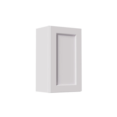Armoire murale blanche en bois massif à une porte et 2 tablettes pour le rangement dans la cuisine, la salle de bain, la buanderie, tablettes réglables prêtes à assembler (l 18 po x P 12 po x H 30 po)