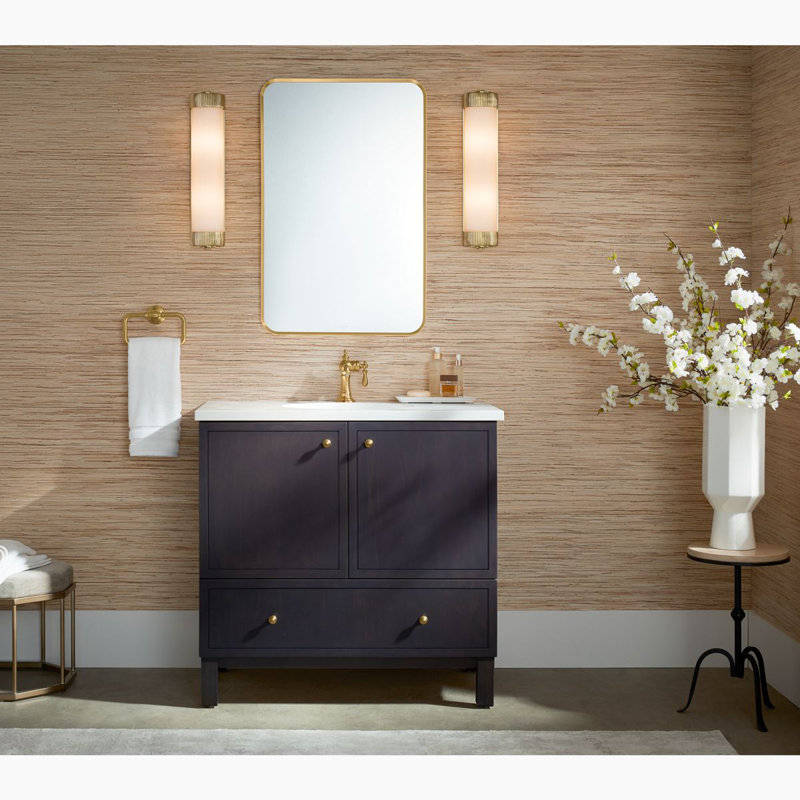 Tresdoux Two-Light Bath Bar, Gunmetal