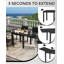 Expandable Outdoor Dining Table – 31"-63" Adjustable Patio Table For 4-6 People-1291480904