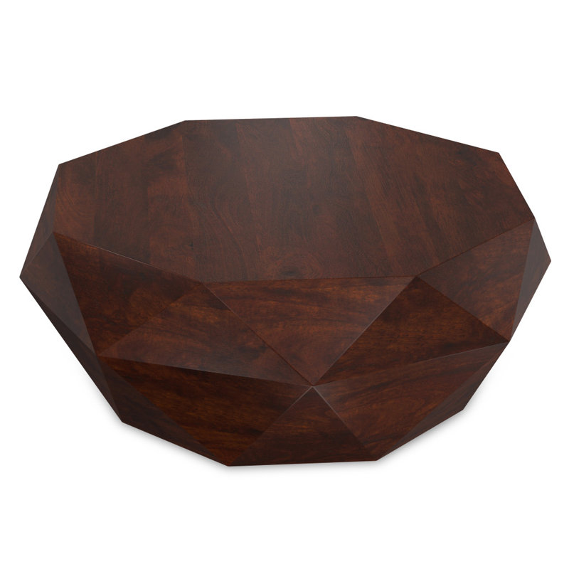 Table basse 35 po, Brun