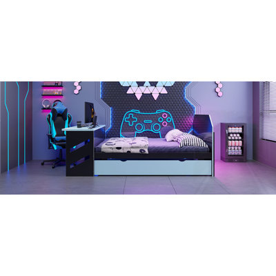 Full Size Wood Daybed With Twin Size Trundle