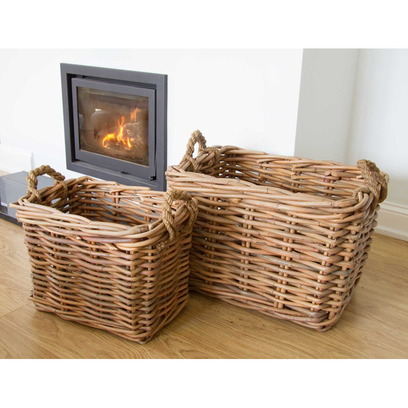 Waut Rattan Log Carrier