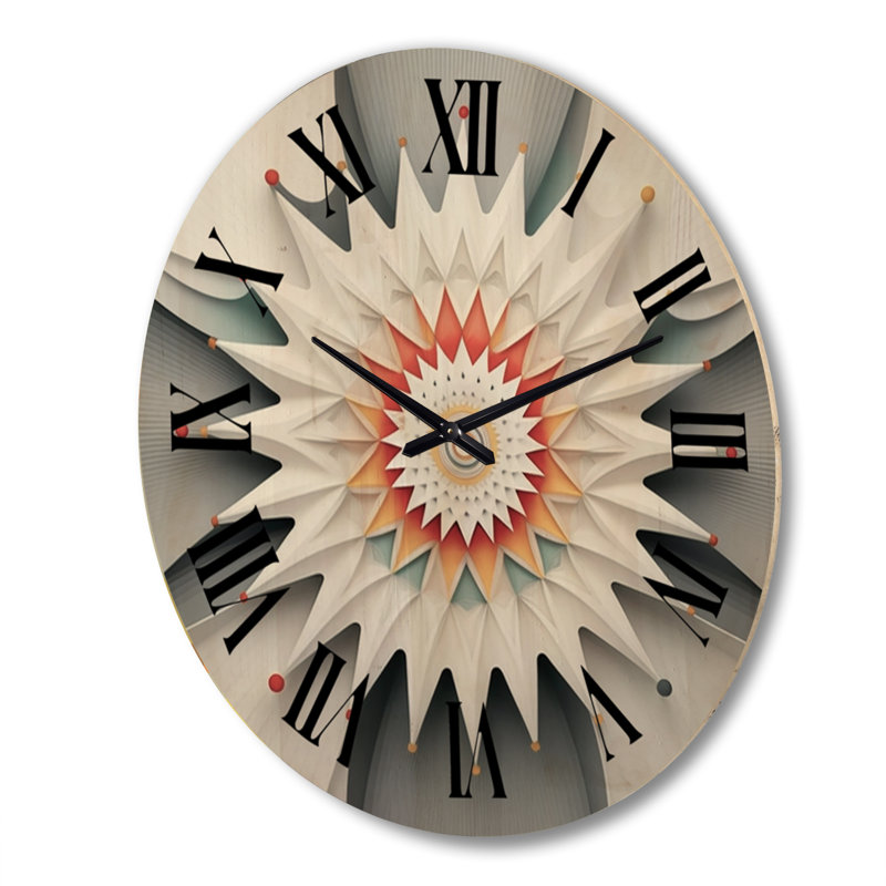Horloge murale surdimensionnée en bois, Très grand