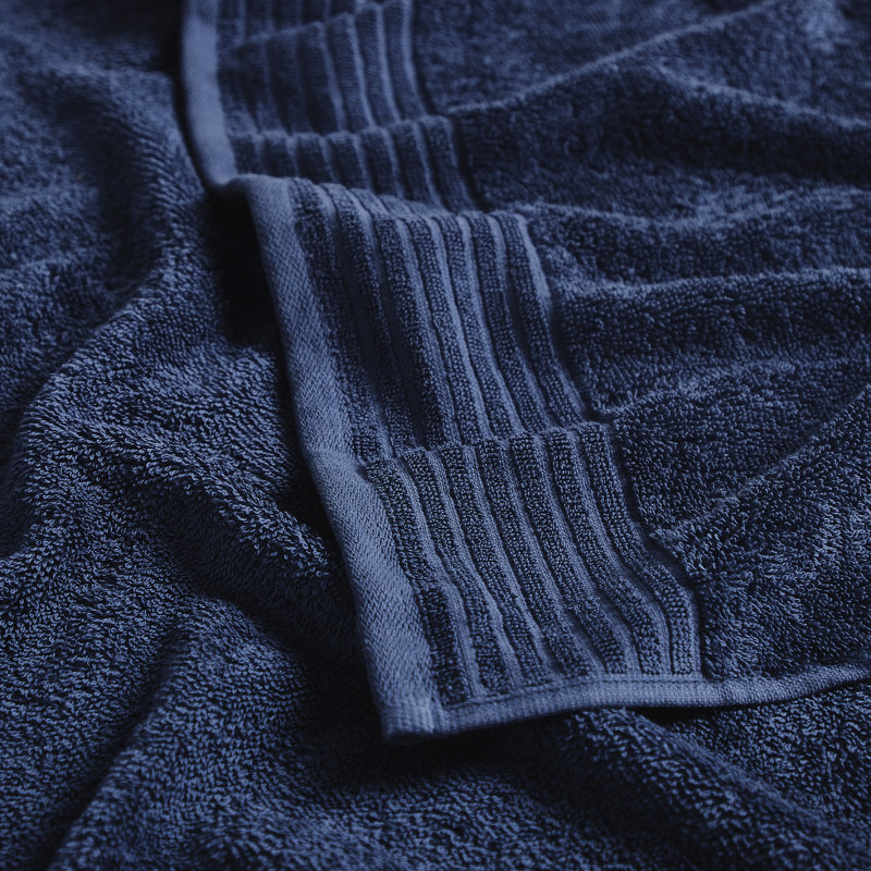 Midnight Blue Cotton 6-Piece Towel Set