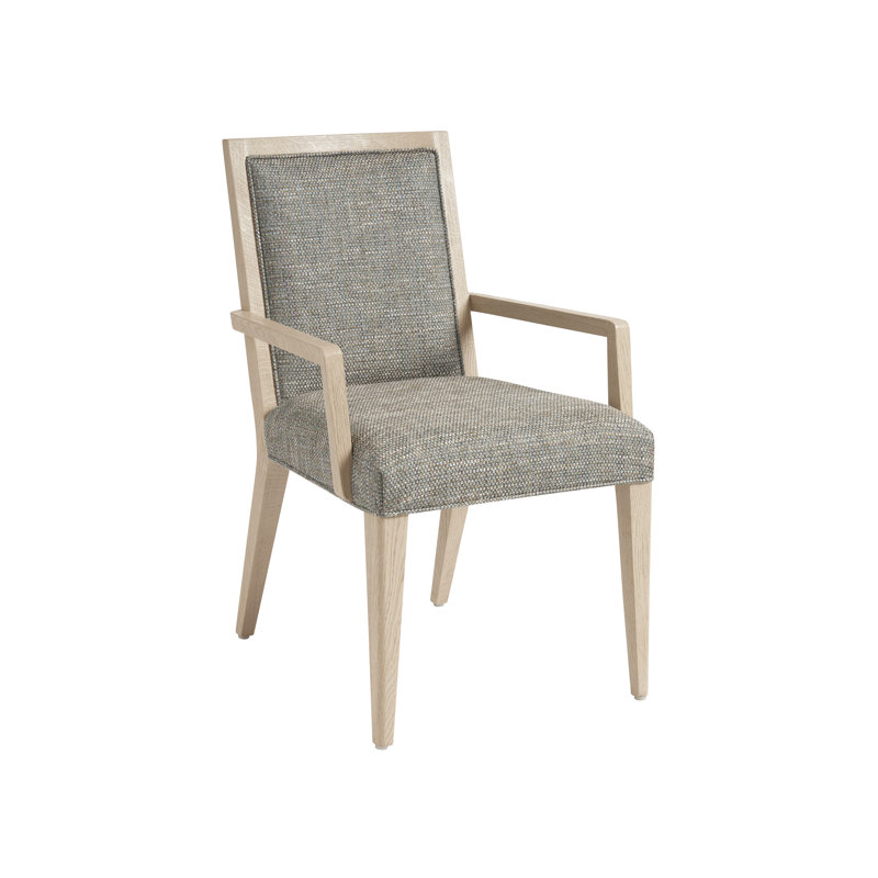 Chaise avec accoudoirs rembourrée Sunset Key, Polyester gris