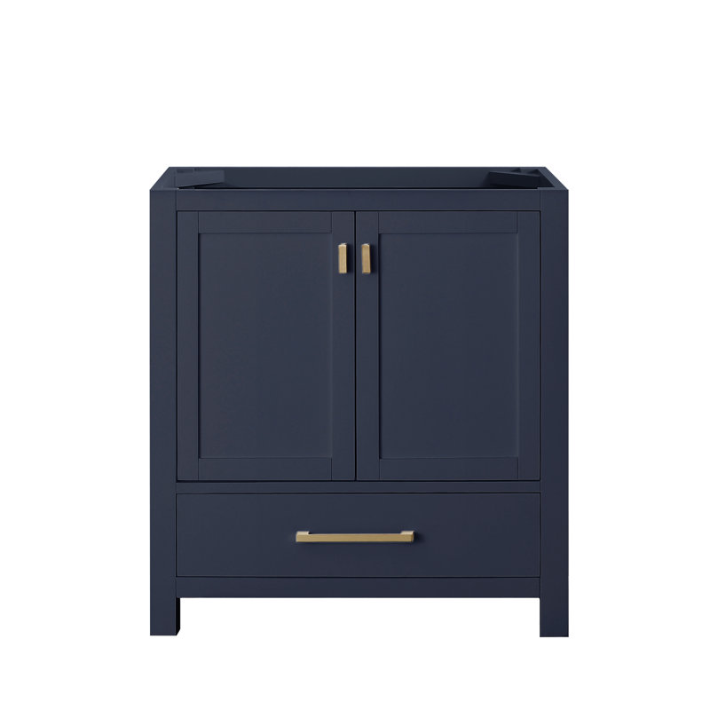 Modero 30'' W Single Bathroom Vanity Base, Navy Blue