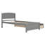 Lit plateforme simple avec deux tiroirs-500148884