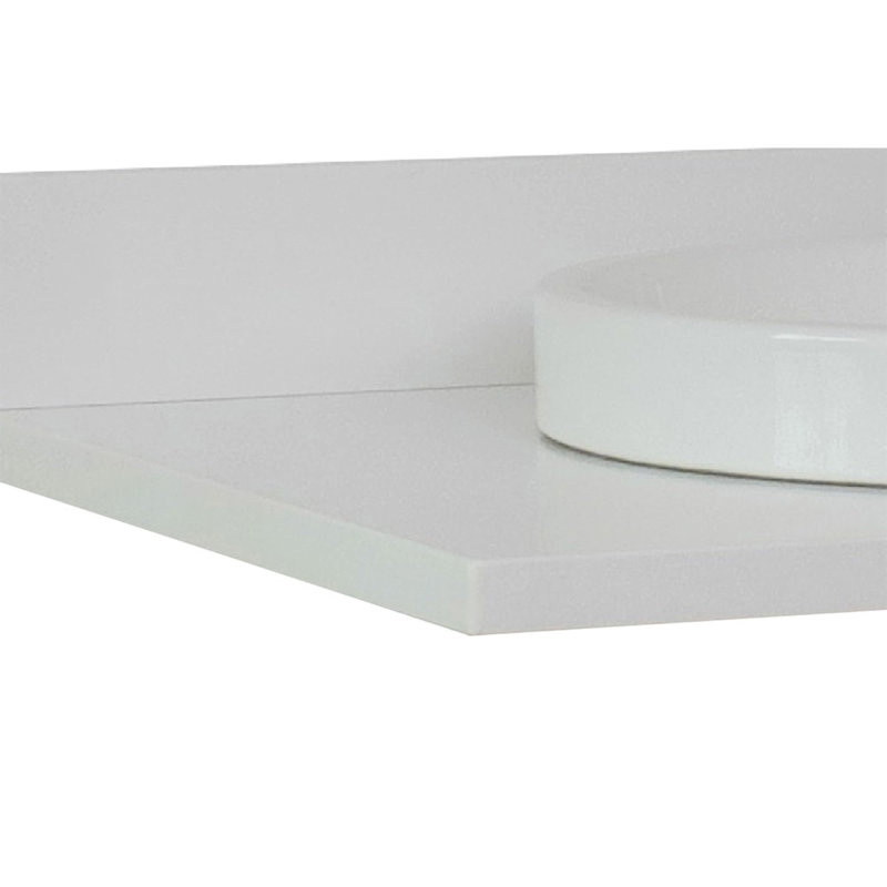 37 Stone and Ceramic Material 1 Single Bathroom Vanity Top Yes Sink