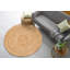 Round Washington Solid Colour Hand Woven Area Rug-1650304219