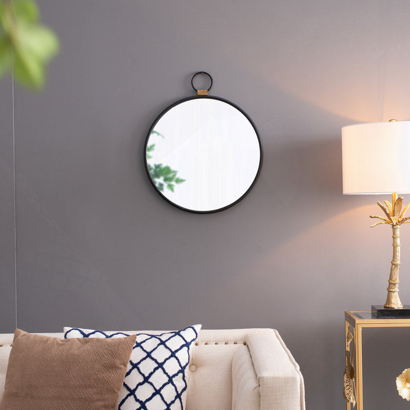 Miroir rond en fer