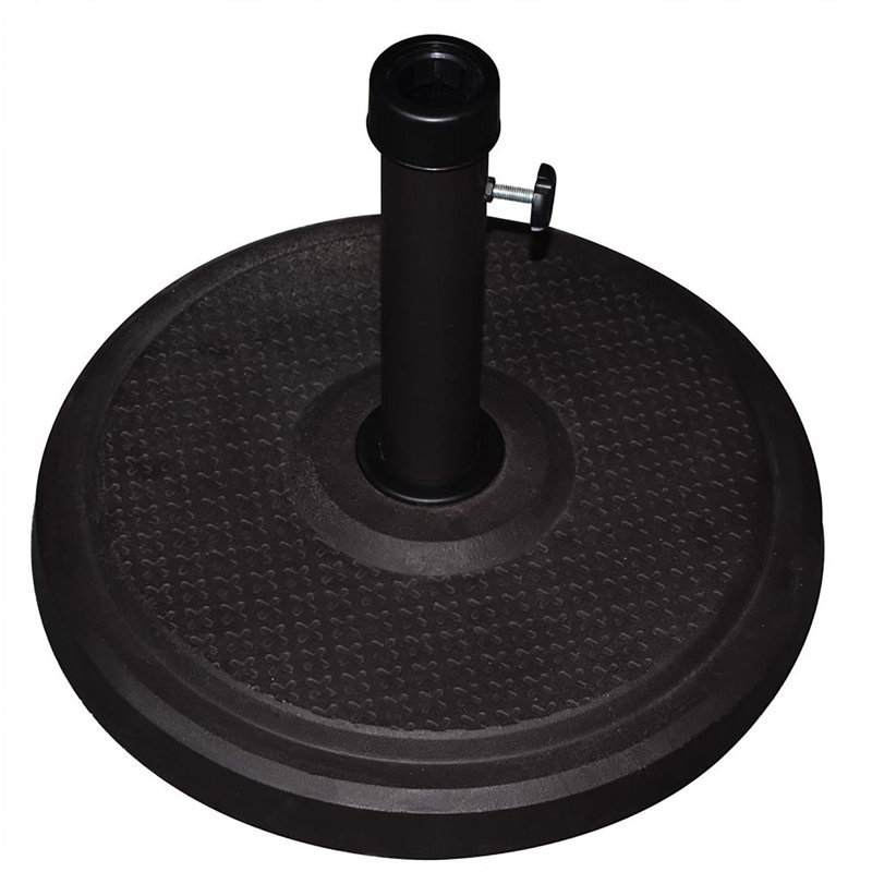  Black Round Envirostone Umbrella Base