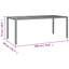 Table de jardin Vidaxl
