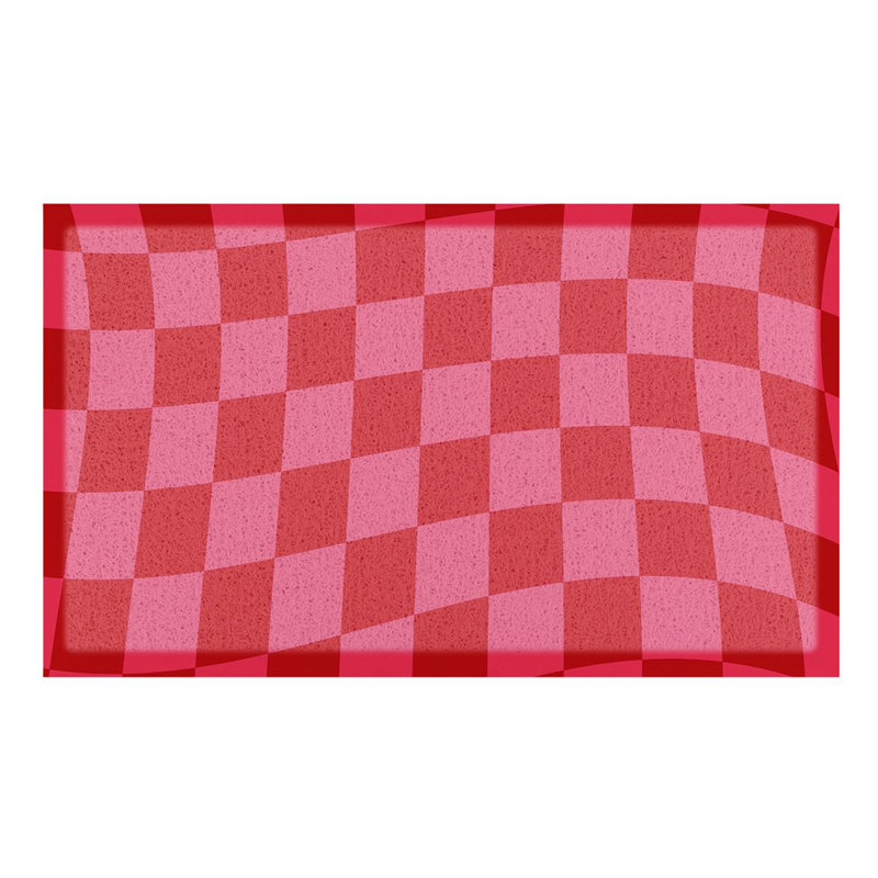 Non-Slip Chequered Indoor & Outdoor Doormat