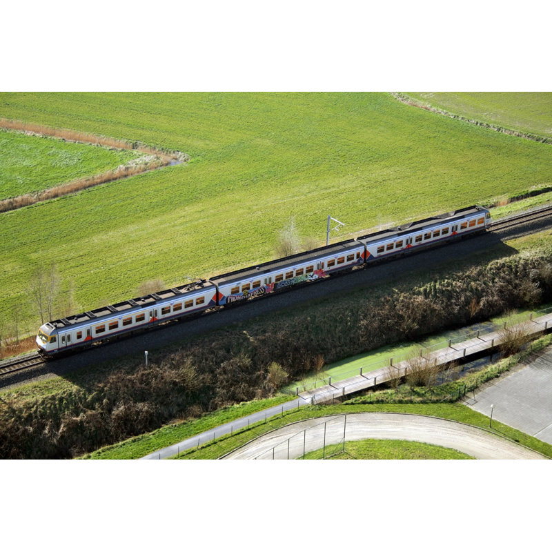 Moving Train by Hendrikdb, 8" H x 12" W