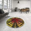 Tapis noir/rouge/jaune à motifs-1843366670