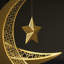 Décoration 3D 3D Ramadan lune en métal-697473883-700583073