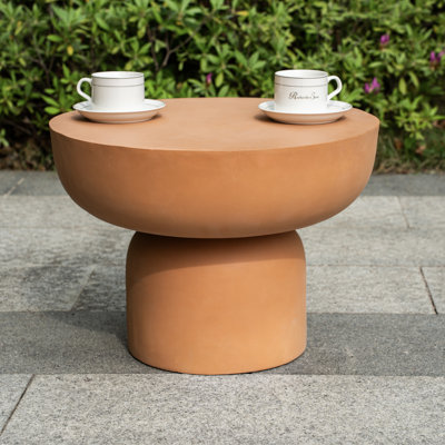 18.9'' W Round MGO Outdoor Side Table