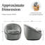 Fauteuil d'appoint pivotant en velours Modern