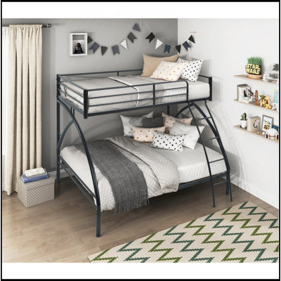 Metal Frame Twin/Twin Bunk Bed, Bedroom Furniture, Easy Assembly