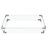 43" Propane Gas Fire Pit Table, 60000 BTU Rectangular Open Weave Wicker Fire Pit With Glass Wind Guard For Outside Patio Deck Garden Backyard-1035524858