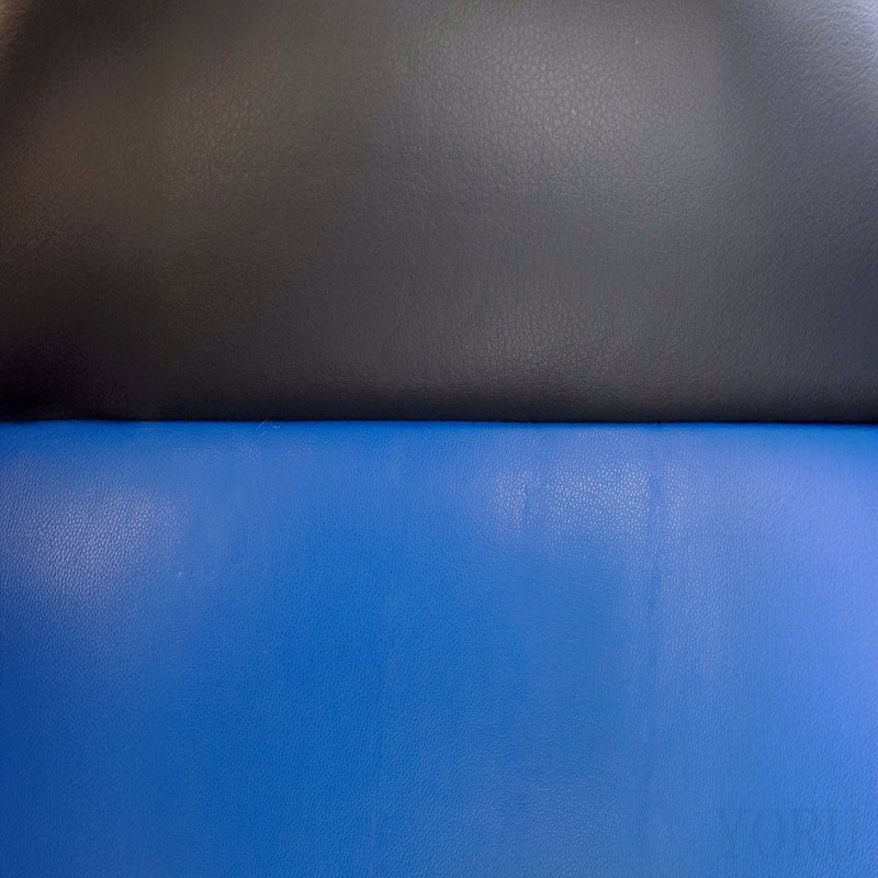 Gaming Office Chair Blue And Black Faux Leather 1pc Chairs Casters Plush Padded Chair W Arms Comfortable Modern Stylish
