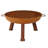 Union Round Wood-Burning Steel Finish Cast Iron Outdoor Raised Fire Pit Bowl - Brown - 30"-1434217335-1434217331