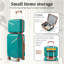 Ensembles de valises 4 pièces (14/20/24/28), valise légère extensible avec 4 roues pivotantes doubles à 360 degrés pour matériaux de transport