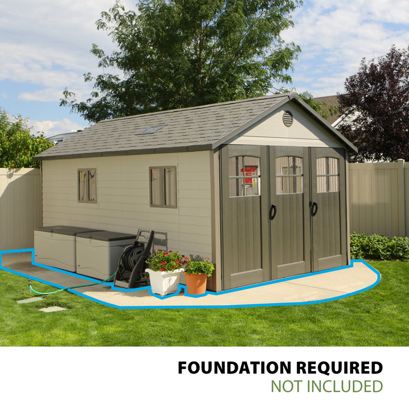 LIFETIME 11 Ft. X 18.5 Ft. Outdoor Storage Shed