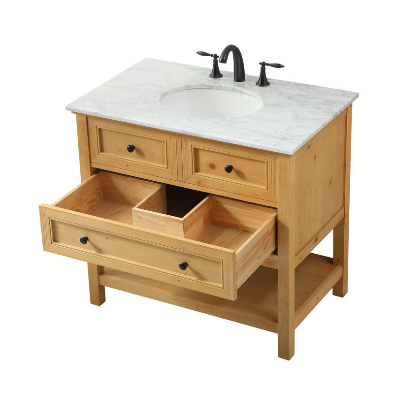Ensemble de meuble-lavabo simple 36 po Voss, Naturel