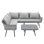 Modway Endeavor Outdoor Patio Wicker Rattan Outdoor Patio Wicker Rattan Seating Set