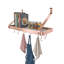 Handcrafted Gourmet Wall Mounted Pot Rack