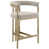 Gray Seat/Gold Frame