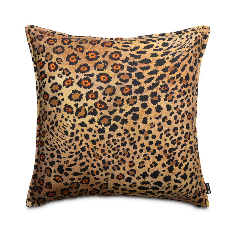Safari Spot Pillow - Linen, Gold