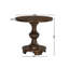 Caesar Traditional Round Pedestal End Table, Black-709839436