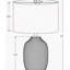 Lighting, 26 po, lampe de table, céramique crème, abat-jour ivoire / crème, contemporain-1401791404