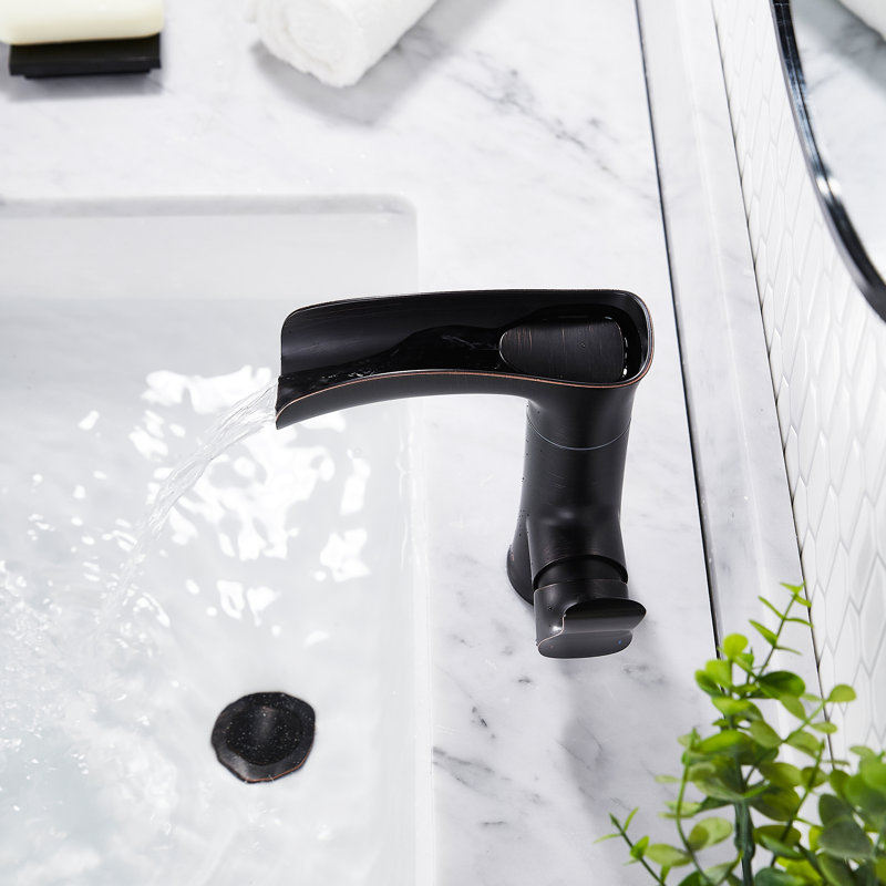 Single-Hole Single-handle Bathroom Faucet, Oil Rubbed Bronze