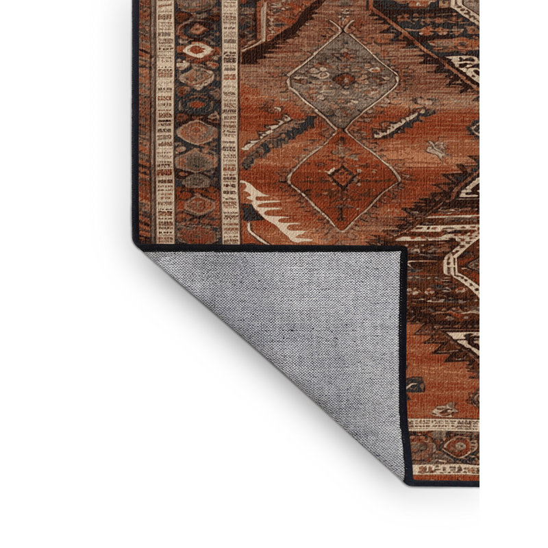 Tapis brun lavable à la machine