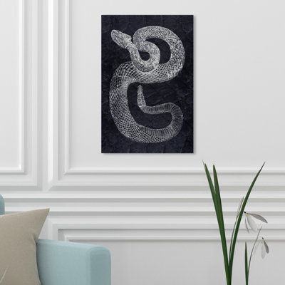 Zoo And Wild Animals Snake - Graphic Art on Canvas