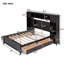 Lit en bois avec armoire et tablette tout-en-un-1808295005
