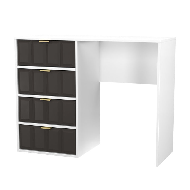 Allem Dressing Table, Graphite/White