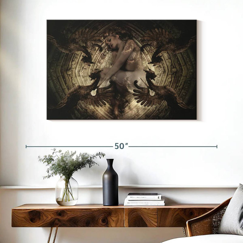 Kelan Wizard Priestess, 26" H x 39" W