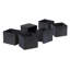 Panier de rangement décoratif en tissu pliable 6 pièces au fini noir, H 8,78 po x l 10,9 po x P 10,01 po-124112973-124112972