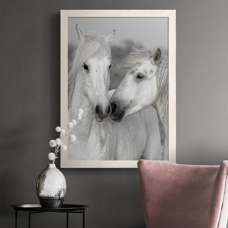 Farwell Affection I, reproduction d'art sur toile, Cadre blanc, H 37,5 po x l 27,5 po x P 1 po