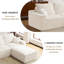 Canapé-repose-pieds beige