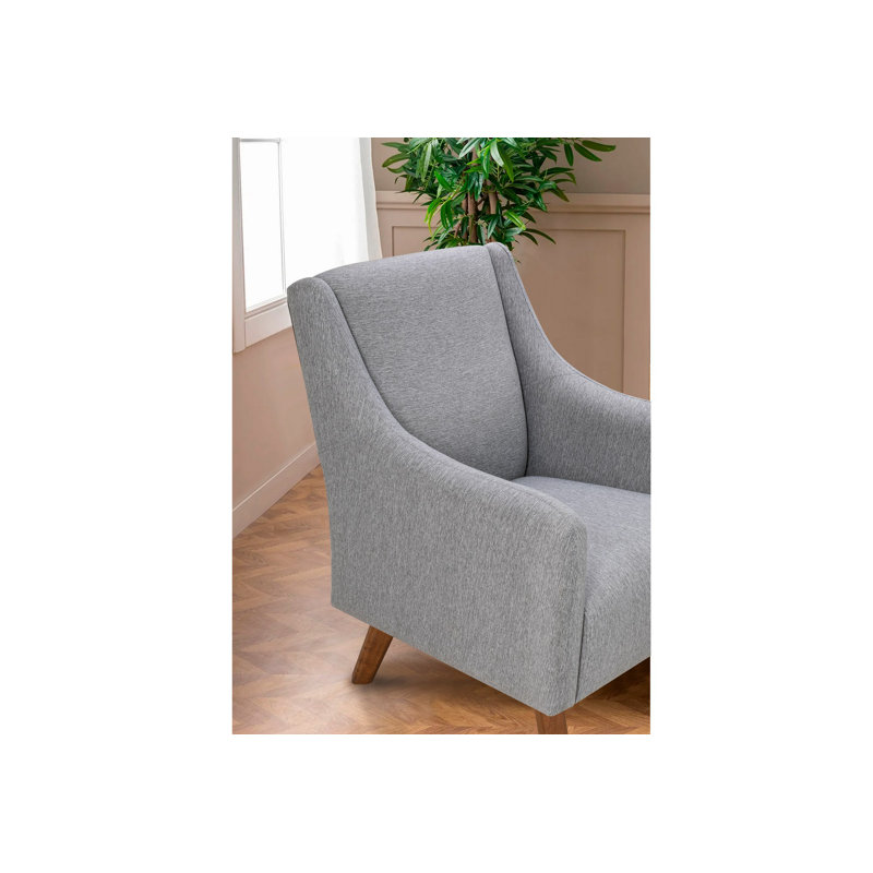Fauteuil à oreilles, Mélange de polyester gris
