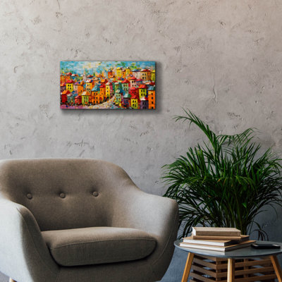 «Colorful City» par Epic Portfolio, art mural sur toile