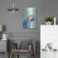  «Exotic Bird On Blue 1» par Annie Warren, art mural en métal, 16 po x 24 po-1085189623