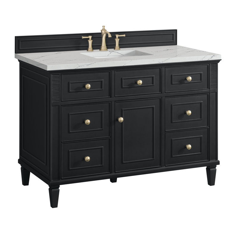 Lorelai 48'' W Single Vanity, Ethereal Noctis, Black Onyx