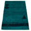 Tapis unique en laine noué à la main 3 pi 10 po x 5 pi 10 po turquoise New Age Vibrance